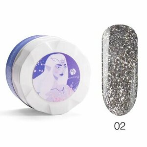 ADRICOCO, Светоотражающая жидкая фольга ELF №02 Серый шелк (5 мл)