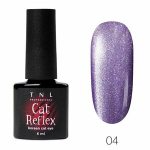 TNL, Гель-лак Кошачий глаз - Cat Reflex №4 фиолет кэт (6 мл)