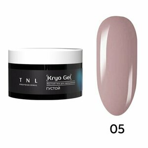 TNL, Гель для наращивания жесткий, густой - Kryo Gel №5 карамельный флер (18 мл)