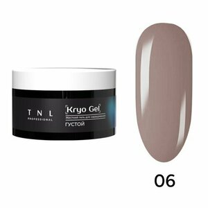TNL, Гель для наращивания жесткий, густой - Kryo Gel №6 шоколадный грильяж (18 мл)