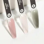 TNL, Гель для наращивания витражный цветной - Glassy Gel №1 пыльная роза (15 мл)