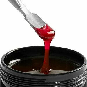 TNL, Гель для наращивания витражный цветной - Glassy Gel №4 клубничный (15 мл)