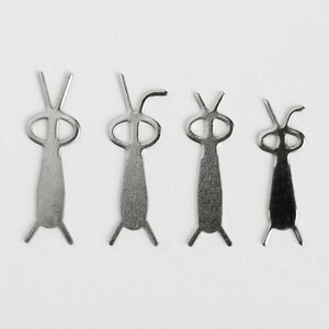 Nail Republic, Форма для создания блика - Кролики (2,5 и 3 см, 4 шт.)