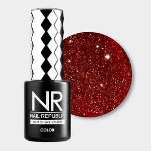 Nail Republic, Гель-лак светоотражающий - Deep Flash №1100 (10 мл)