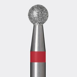 Nail Republic, Алмазная фреза шар d-4 мм L035 красная