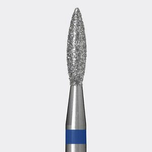 Nail Republic, Алмазная фреза пламя острое d-2,1 мм L080 синяя