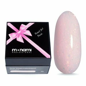 Monami, Гель моделирующий с поталью - Potal Gel Pink (15г)
