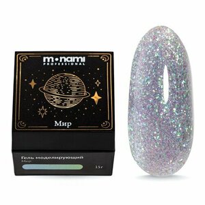 Monami, Гель моделирующий с шиммером - Taro Мир (15г)
