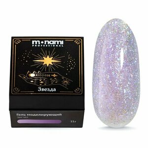 Monami, Гель моделирующий с шиммером - Taro Звезда (15г)