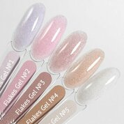 Monami, Гель для наращивания с блестками - Flakes №1 (15г)