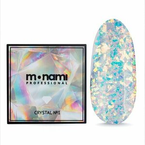Monami, Голографический гель для наращивания - Сrystal Gel №1 (15г)