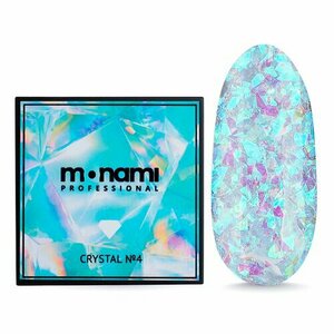 Monami, Голографический гель для наращивания - Сrystal Gel №4 (15г)