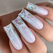 Monami, Голографический гель для наращивания - Сrystal Gel №4 (15г)