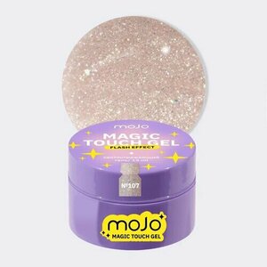 MOJO, Magic Touch Gel - Светоотражающий гель для наращивания №107 (15 мл)