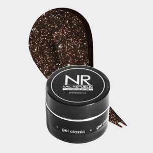 Nail Republic, Ultra Flash Gel - Светоотражающий гель для наращивания №280 (15 мл)