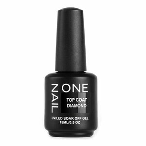OneNail, Top Coat Diamond - Топ для гель-лака без липкого слоя (15 ml)