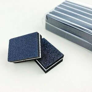 Kristaller, Бафик для ногтей малый (Черный, 3,5х2,5 см, 25 шт)