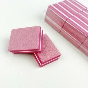 Kristaller, Бафик для ногтей малый (Ярко-розовый, 3,5х2,5 см, 25 шт)