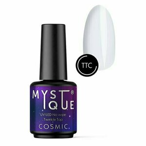 Mystique, Финишное покрытие с шиммером «Cosmic» без липкого слоя (15 мл) (уценка)