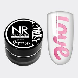Nail Republic, Graffiti Art - Гель-краска для дизайна (белая, 5 гр)