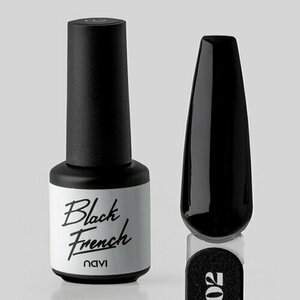 NAVI, Гель-лак - Black French №02 (8 мл)