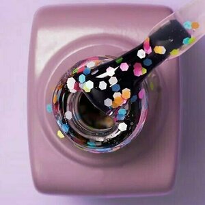 Ta2, Top Pop Art - Топ для гель-лака с конфетти без липкого слоя (9 мл) (уценка)