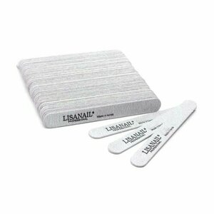 Lisanail, Пилка-мини на деревянной основе (100/180, 13 см, 50 шт.)