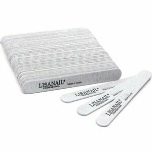 Lisanail, Пилка на деревянной основе (100/180, 18 см, 50 шт.)