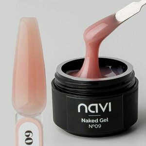 NAVI, Naked Gel - Гель для наращивания и моделирования №09 (15 мл)