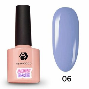 ADRICOCO, Adry Base - Жесткая цветная база №6 Васильковое небо (8 мл)