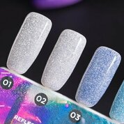 TNL, Shine bright - Гель-лак светоотражающий №02 Голографический космос (6 мл)