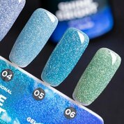 TNL, Shine bright - Гель-лак светоотражающий №06 Изумрудная вуаль (6 мл)