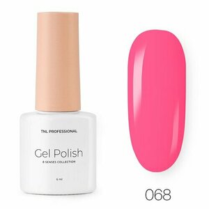 TNL, Гель-лак 8 Чувств Mini №068 - Малиновый щербет (6 мл.)