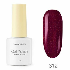 TNL, Гель-лак 8 Чувств Mini №312 - Пурпурная россыпь (6 мл)