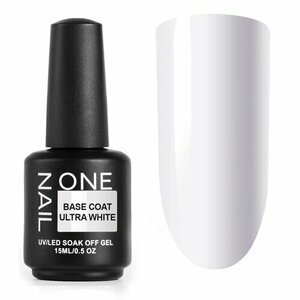OneNail, Base Coat Ultra White - Цветная камуфлирующая база (15 ml)
