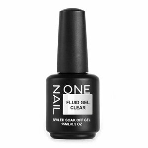 OneNail, Fluid gel - Холодный жидкий гель Clear (15 ml)