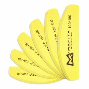 MANITA PROFESSIONAL, Бафик Мини лодка 100/180 грит (желтый, 20 шт.)