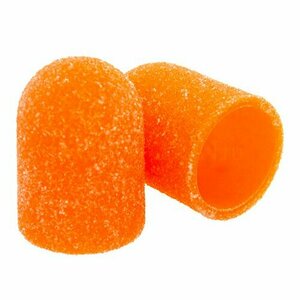 Чистовье, Колпачок-насадка для педикюра Оранжевый (пластик, 10 мм, 120 грит, 10 шт/упк)