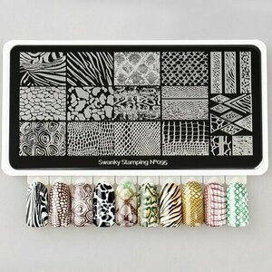 Swanky Stamping, Пластина для стемпинга №095 (6х12 см.)
