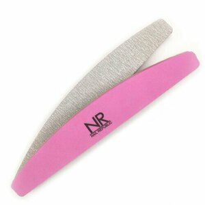 Nail Republic, Шлифовка для ногтей двусторонняя луна (пластик, 180/240 грит, 25 шт)