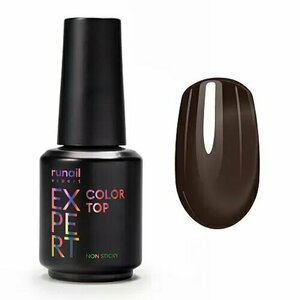 ruNail Expert, Top Color Non Sticky - Топ цветной №154 (18 мл)