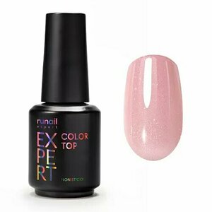 ruNail Expert, Top Color Non Sticky - Топ цветной №158 (18 мл)