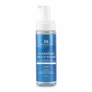 MANITA PROFESSIONAL, Пена очищающая для маникюра и педикюра 4в1 - Pure, Clear (200 мл)