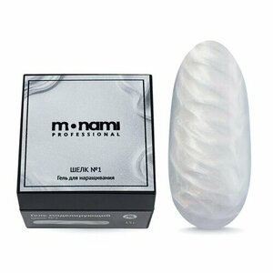 Monami, Гель для наращивания с перламутром - Шелк №1 (15 г)