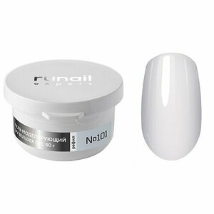 ruNail Expert, UV Builder Gel - Гель моделирующий №101 (рефил, 50 г)