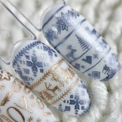 Swanky Stamping, Лак для стемпинга - Серо-голубой №M120 (6 мл)