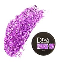 Diva, Glitter gel - Гель-лак для дизайна №7 (5 мл.)