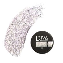 Diva, Glitter gel - Гель-лак для дизайна №9 (5 мл.)