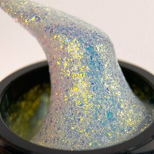 ENIGMANIC, Diamond Art Gel - Гель для моделирования с хлопьями юки №04 (15 гр.)