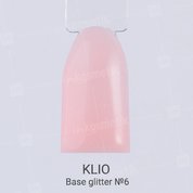 Klio Professional, Base glitter - Камуфлирующая база с шиммером №6 (15 мл.)